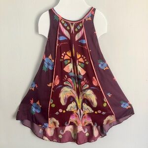FREE PEOPLE Floral Strappy Asymmetrical Dress